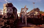 NS 5155 and 2757 share time at the Glenwood Yard fuel racks